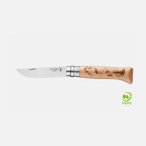 Navaja Inox 8 Grabado Senderismo OPINEL