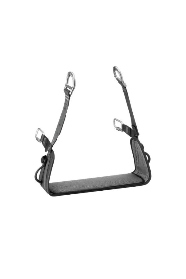 Asiento para aumentar el confort en suspensión de los arneses VOLT El asiento para arneses VOLT se instala en las trabillas del arnés específicas para el asiento. Permite aumentar el confort durante las suspensiones prolongadas.