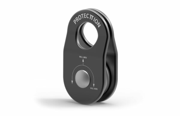 Polea compacta de alto rendimiento para cuerdas de diámetro pequeño. Permite maniobras de rescate avanzadas, como ascensos, desvíos, etc.